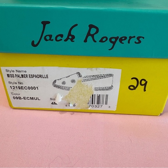 Jack Rogers Girls Colorful Floral Espadrilles NEW Size 4 - Picture 5 of 6